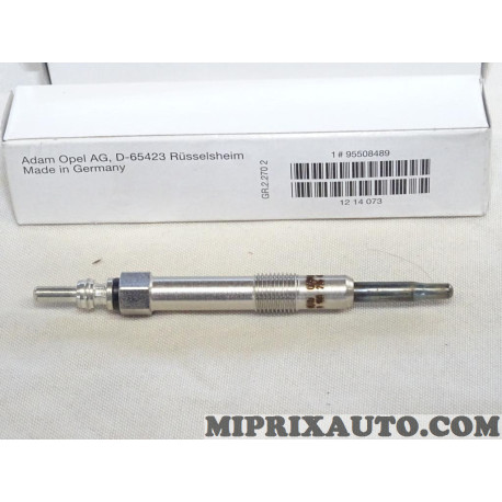 Lot 2 bougies prechauffe Opel Chevrolet original OEM 95508489 1214073 