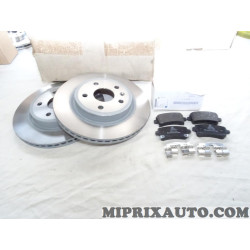 Pack Jeu 2 disques de frein arriere ventilé 315mm diametre + 4 plaquettes de frein Opel Chevrolet original OEM 95516092 pour ope