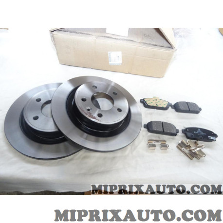 Pack jeu 2 disques de frein + 4 plaquettes de frein arriere Opel Chevrolet original OEM 95516917 pour opel zafira C astra J 