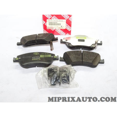 Jeu 4 plaquettes de frein Toyota Lexus original OEM 04465-02370 0446502370 