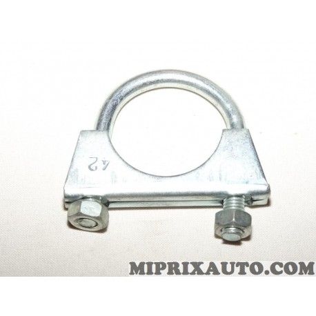 Collier de serrage fixation tuyau silencieux echappement 42mm diametre Renault Dacia original 