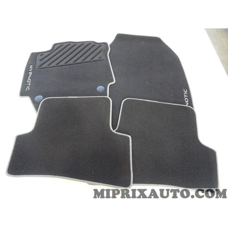 Jeu 4 tapis de sol sur mesure avant + arriere Hypnotic Renault Dacia original OEM&nbsp;8201575984 