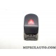 Bouton commande feux de detresse warning Renault Dacia original OEM 8200090307