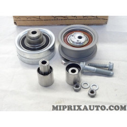 Jeu 4 galets de courroie de distribution (non incluse) Volkswagen Audi Skoda Seat original OEM&nbsp;038198119E 