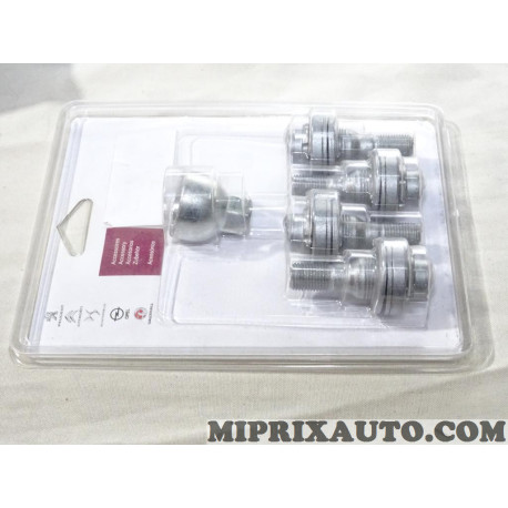 Jeu 4 boulons de roue antivol fixation jante Opel Chevrolet original OEM 39099170 