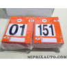 Lot 300 étiquettes du numéro 1 au numéro 300 orange Fiat Alfa Romeo Lancia original OEM&nbsp;59187457 9219-00676-10