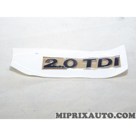 Logo motif embleme ecusson badge monogramme 2.0 TDI Volkswagen Audi Skoda Seat original OEM&nbsp;3G0853675A2ZZ 