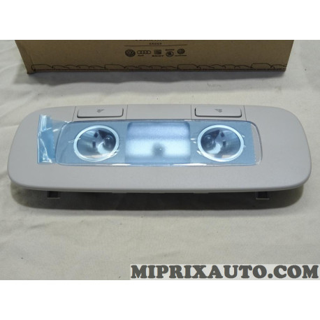 Lampe de lecture gris perle Volkswagen Audi Skoda Seat original OEM&nbsp;3C0947291FY20 