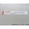 Etiquette bombe anti crevaison Renault Dacia original OEM 990799046R