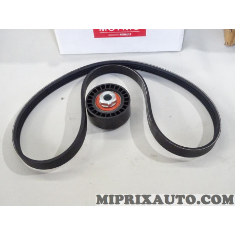 Ensemble courroie accessoire 4PK908 + galet Motrio Renault Dacia original OEM 8660004954 