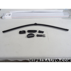 Balais essuie glace souple 600mm universel avec 5 adaptateurs agrafe dont la standard Equation Renault Dacia original OEM 
