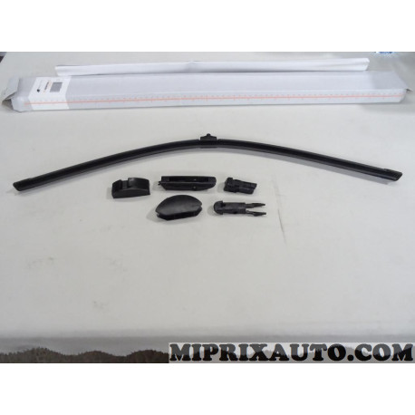 Balais essuie glace souple 600mm universel avec 5 adaptateurs agrafe dont la standard Equation Renault Dacia original OEM 