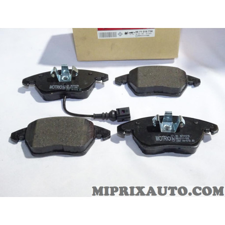 Jeu 4 plaquettes de frein Motrio Volkswagen Audi Seat Skoda original OEM 8671016738 pour audi A1 A3 TT seat altea ibiza 4 IV leo