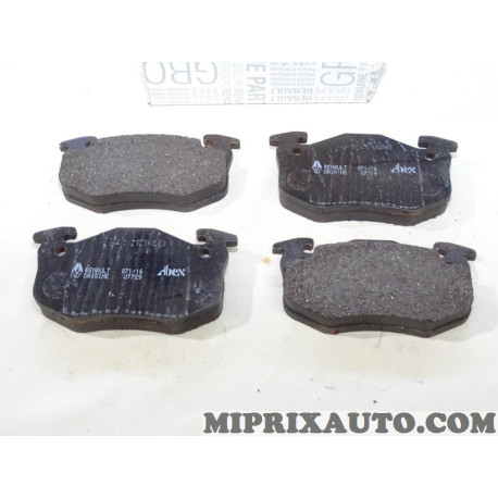 Jeu 4 plaquettes de frein Renault Dacia original OEM 7701205277 