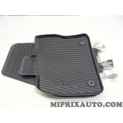 Jeu 2 tapis de sol sur mesure caoutchouc Volkswagen Audi Seat Skoda original OEM&nbsp;57B061502 pour skoda karoq 
