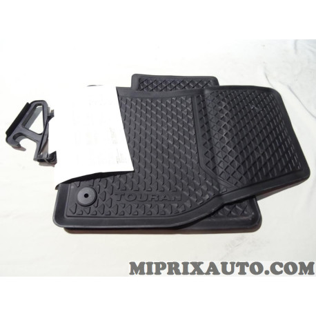 Jeu 2 tapis de sol sur mesure caoutchouc Volkswagen Audi Seat Skoda original OEM&nbsp;5QB06150282V pour volkswagen touran 