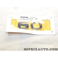 Logo motif embleme ecusson badge monogramme 60 Volkswagen Audi Seat Skoda original OEM&nbsp;5LG853687F2ZZ 