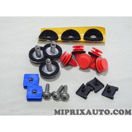Kit agrafes attache fixation revetement hayon de coffre Volkswagen Audi Seat Skoda original OEM&nbsp;2GA898533 