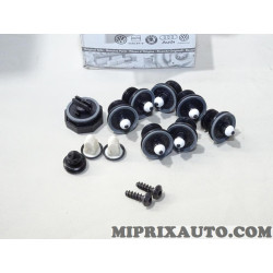 Kit agrafes attache de fixation Volkswagen Audi Seat Skoda original OEM&nbsp;6Q0898243 