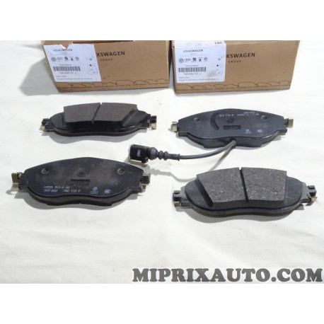 Jeu 4 plaquettes de frein Volkswagen Audi Seat Skoda original OEM&nbsp;7N0698151J 