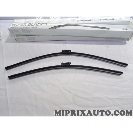 Jeu 2 balais essuie glace souple Volkswagen Audi Seat Skoda original OEM&nbsp;566998001 