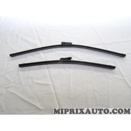 Jeu 2 balais essuie glace souple Volkswagen Audi Seat Skoda original OEM&nbsp;5E1998001 