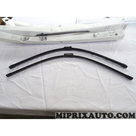 Jeu 2 balais essuie glace souple Volkswagen Audi Seat Skoda original OEM&nbsp;10A998002A 