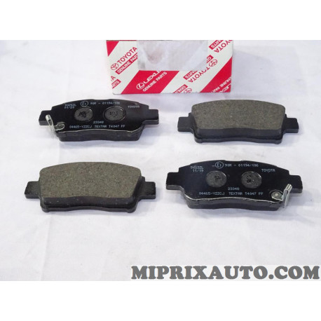 Jeu 4 plaquettes de frein Toyota Lexus original OEM 04465-YZZCJ 04465YZZCJ 