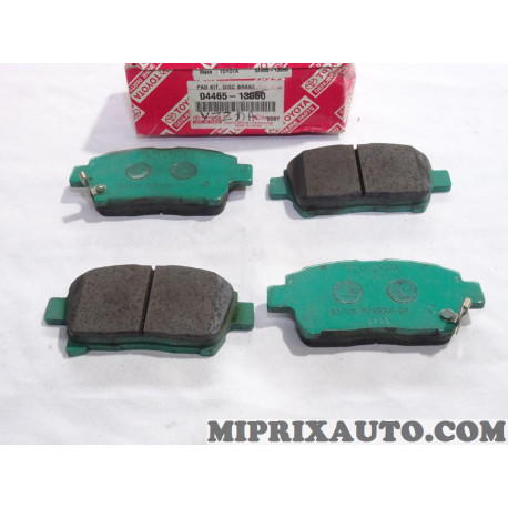 Jeu 4 plaquettes de frein avant Toyota Lexus original OEM 04465-13050 0446513050 