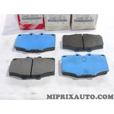 Jeu 4 plaquettes de frein Toyota Lexus original OEM 04465-35170 0446535170 