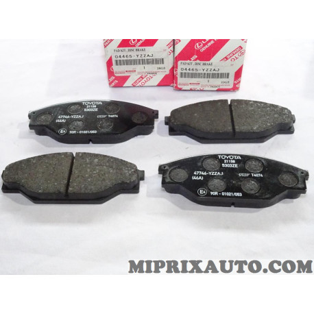 Jeu 4 plaquettes de frein Toyota Lexus original OEM 04465-YZZAJ 04465YZZAJ 