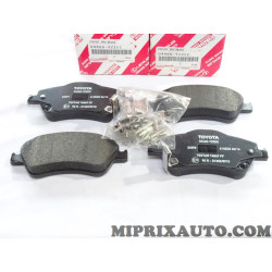 Jeu 4 plaquettes de frein Toyota Lexus original OEM 04465-YZZEC 04465YZZEC 