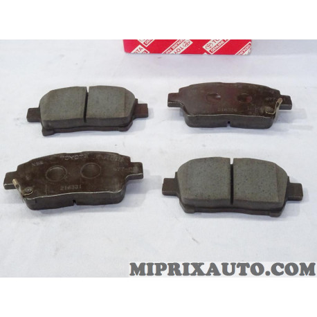 Jeu 4 plaquettes de frein avant Toyota Lexus original OEM 04465-17140 0446517140 