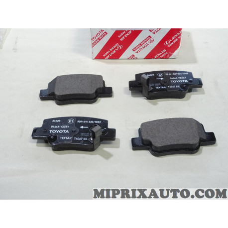 Jeu 4 plaquettes de frein Toyota Lexus original OEM 04466-YZZE7 04466YZZE7 