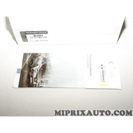 Parfum d'ambiance habitacle chrome DLU 04/19 Renault Dacia original OEM 7711782179