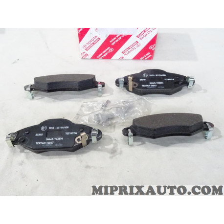 Jeu 4 plaquettes de frein avant Toyota Lexus original OEM 04465-YZZEC 04465YZZEC 