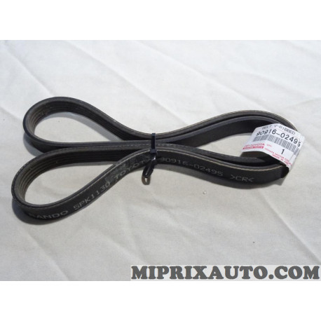 Courroie d'accessoire 5PK1130 Toyota Lexus original OEM 90916-02495 9091602495 