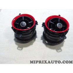Jeu 2 contours bouche ventilation chauffage rouge Toyota Lexus original OEM PW277-0D100-DC PW2770D100DC pour toyota yaris de 201