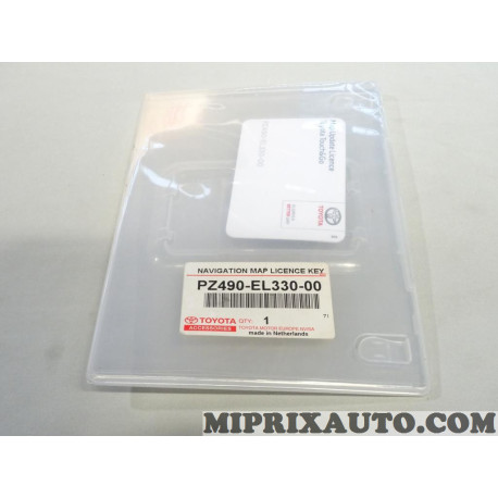 Licence clé carte navigation Toyota Lexus original OEM PZ490-EL330-00 PZ490EL33000 