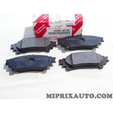 Jeu 4 plaquettes de frein Toyota Lexus original OEM 04466-48140 0446648140 