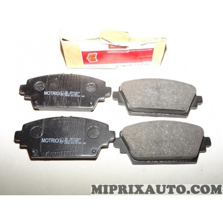 Jeux 4 plaquettes de frein Motrio Renault Dacia original OEM 8671019115 pour nissan almera tino V10 primera P12