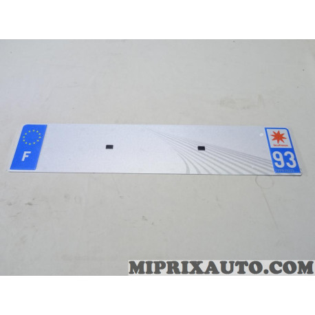 Plaque immatriculation departement 93 TPPR Volkswagen Audi Seat Skoda 
