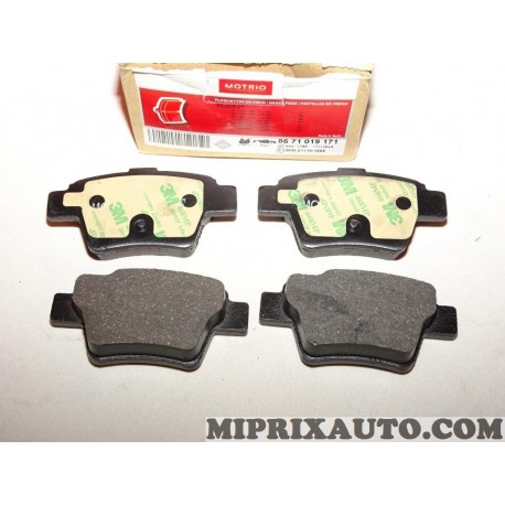 Jeux 4 plaquettes de frein Motrio Renault Dacia original OEM 8671019171 pour peugeot 207