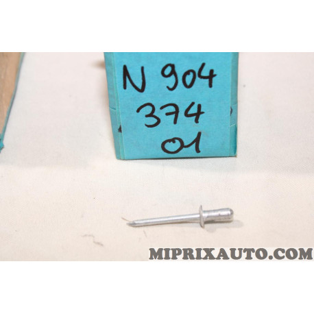 Rivet pop fixation usage divers Volkswagen Audi Seat Skoda original OEM&nbsp;N90437401 
