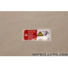 Etiquette avertissement danger Volkswagen Audi Seat Skoda original OEM 12E010001B