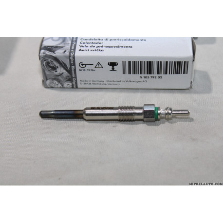 Bougie de prechauffe Volkswagen Audi Seat Skoda original OEM N10579202 