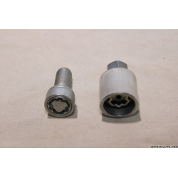 Boulon de roue antivol Volkswagen Audi Seat Skoda original OEM&nbsp;4F0698139C818 