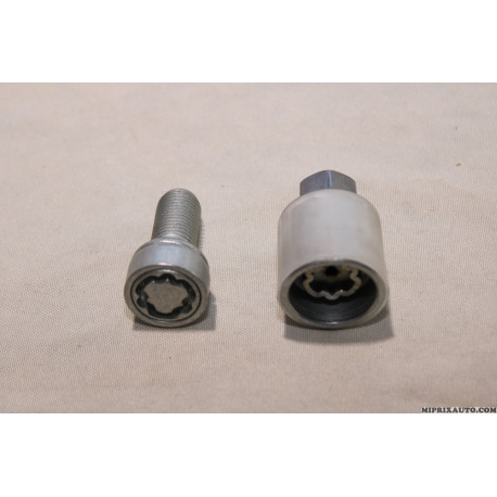 Boulon de roue antivol Volkswagen Audi Seat Skoda original OEM&nbsp;4F0698139C818 