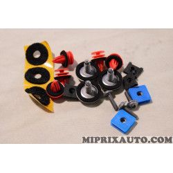 Kit agrafes attache revetement hayon de coffre Volkswagen Audi Seat Skoda original OEM&nbsp;2GA898533 