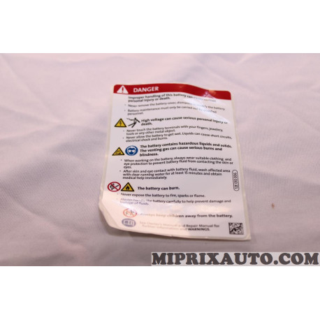 Etiquette information Volkswagen Audi Seat Skoda original OEM&nbsp;12E010006 